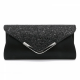 2021 High Quality PU Leather Women Lady Sequins Clutch Bag Evening Wedding Party Prom Handbag Purse Wallet Shinny Shoulder Bags