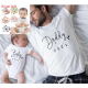 Daddy Girl And Son Matching Clothes Camiseta 2021 Baby Announcement Family Clothing New Year Gift For Dad T Shirt